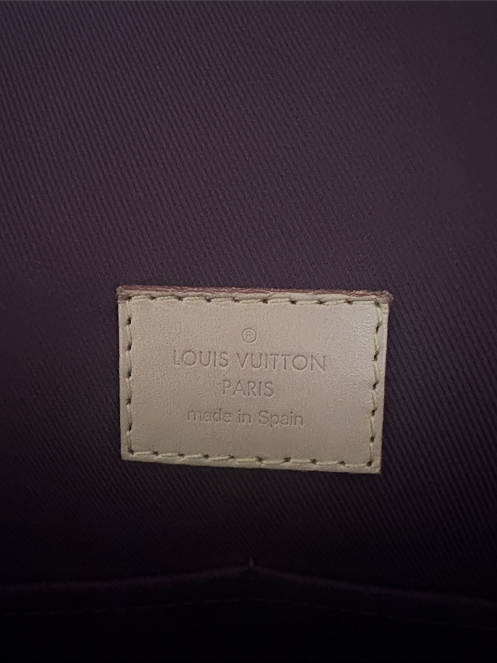 Louis Vuitton Cluny MM Monogram Canvas Messenger Bag with Blue Strap Accent - Picture 7 of 9